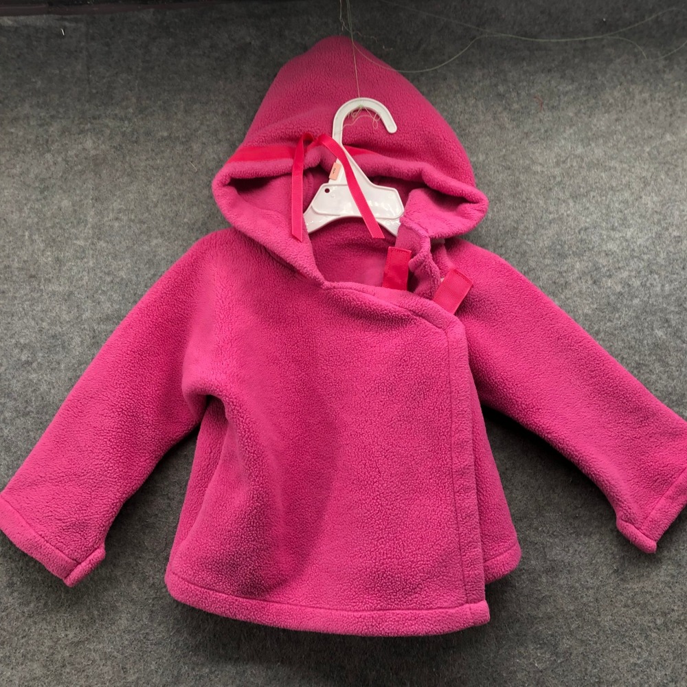 Widgeon Girls 12M Polartec Classic Fleece Hooded Jacket Pink Warm Soft Cozy